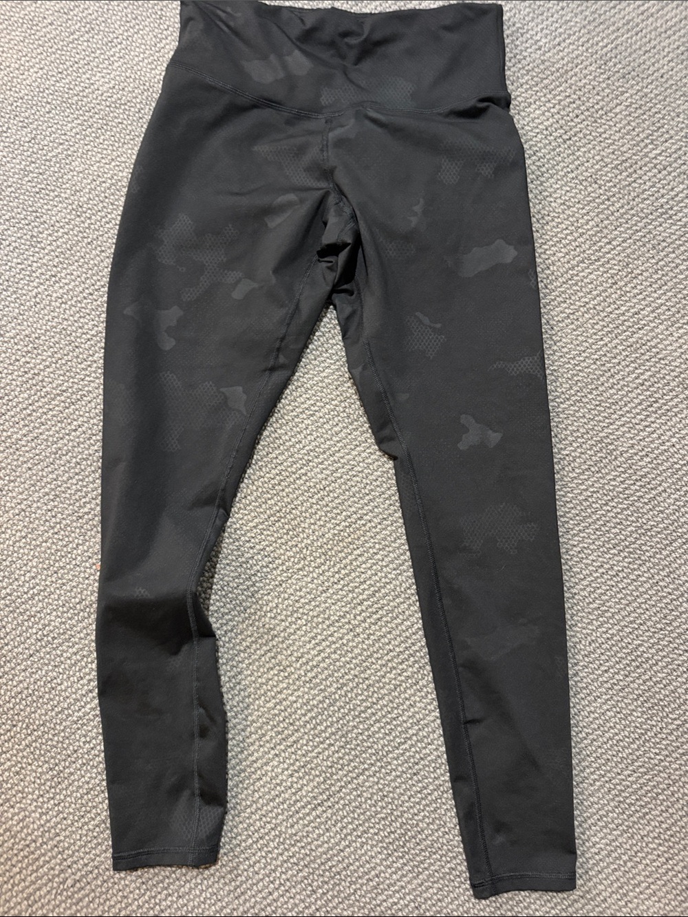 Champion Black High-Waist Camo-Textured Leggings